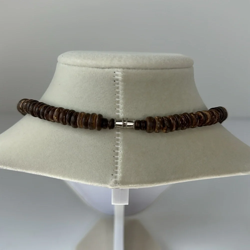 Silpada Dark Brown Bamboo Bead Necklace‎ N0833